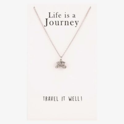 Sentiments Life is a Journey Carriage Pendant 12221