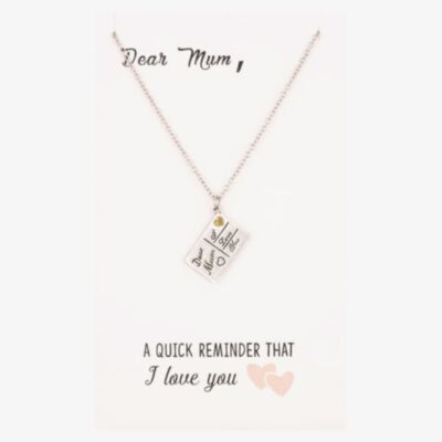 Sentiments Dear Mum I Love you Postcard Pendant 12272