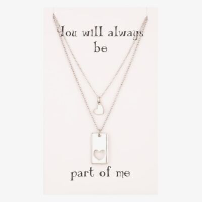 Sentiments Missing Piece Heart and Cutout Pendants 17789S