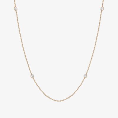 Nomination Bella Rose Gold Plated White Crystal Long Necklace 146643/039