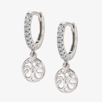 Nomination CHIC&CHARM Tree of Life Crystal Huggie Hoops 148604/047