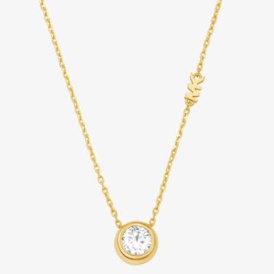 Michael Kors Yellow Gold Tone Plated Cubic Zirconia Pendant MKJ8659710
