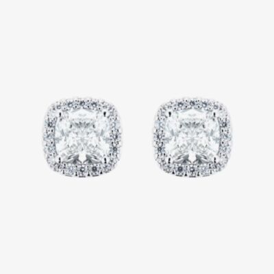 Michael Kors Brilliance Sterling Silver Cubic Zirconia Halo Stud Earrings MKC1405AN040