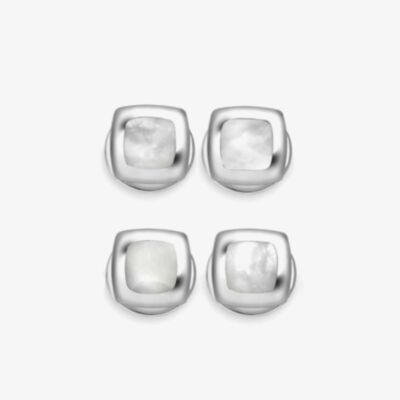 Deakin and Francis Mother Of Pearl Cushion Dress Studs C0147N0001
