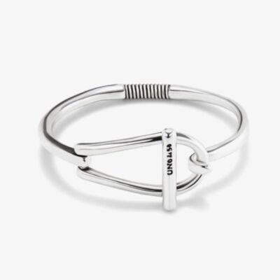 UNOde50 Youngster Silver Plated Horseshoe Hook Bracelet PUL2427MTL0000M