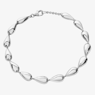 Lucy Quartermaine Silver Tear Drop Full Bracelet TDB1