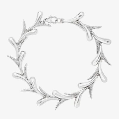Lucy Quartermaine Silver Sycamore Leaf Bracelet SMB1
