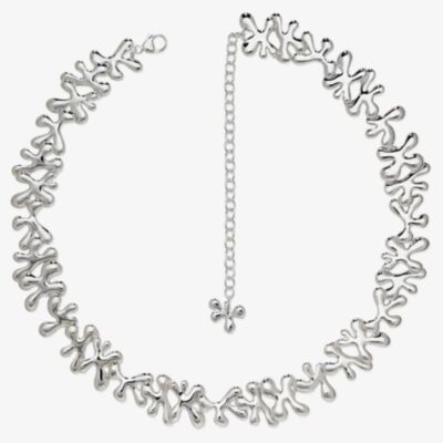 Lucy Quartermaine Silver Splash Continual Splat Necklace SN5