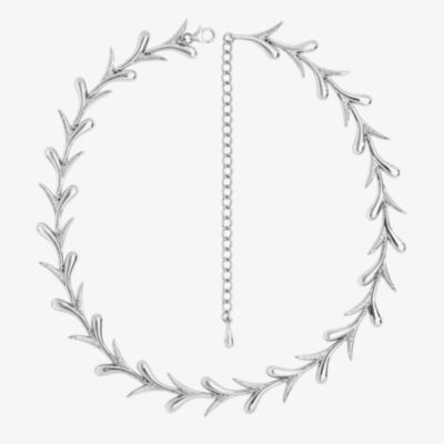 Lucy Quartermaine Silver Sycamore Leaf Necklace SMN1