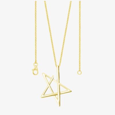 Lucy Quartermaine Gold Vermeil Sol Star Pendant Necklace LP3G