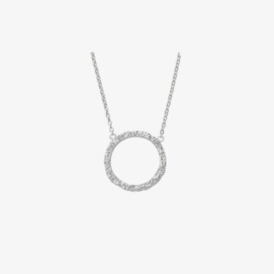 Lucy Quartermaine Silver Hula Open Circle Necklace HP1