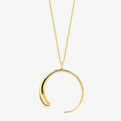 Lucy Quartermaine 18ct Gold Plated Luna Large Pendant LP1G