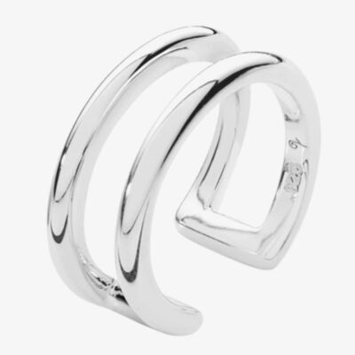 Lucy Quartermaine Silver Art Deco Single Ear Cuff ADCU1