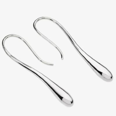 Lucy Quartermaine Silver Solid Dropper Earrings DER15