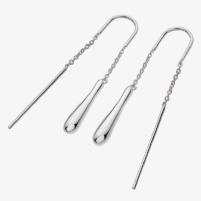 Lucy Quartermaine Silver Drop Feeder With Bridge Dropper Earrings DER32