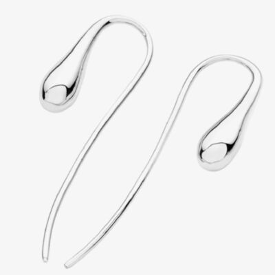 Lucy Quartermaine Silver Drop Hook Dropper Earrings DER35