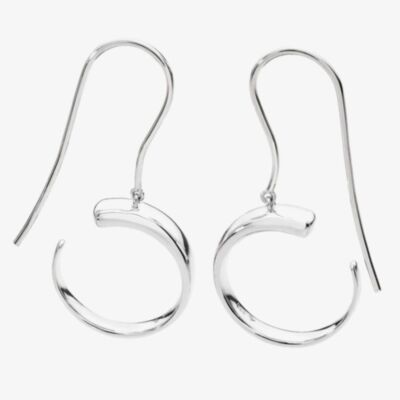 Lucy Quartermaine Silver Luna Dropper Earrings LER3