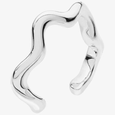 Lucy Quartermaine Silver Splash Single Ear Cuff SCU1