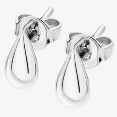 Lucy Quartermaine Silver Mini Tear Drop Stud Earrings TDS2