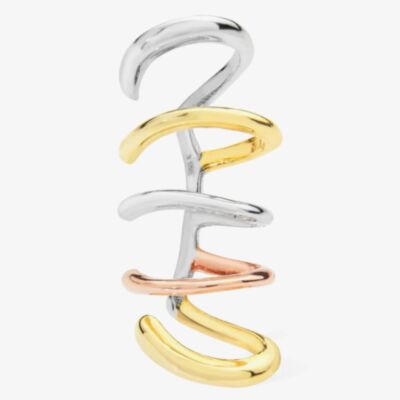 Lucy Quartermaine Three Colour Waterfall Multi Ear Cuff WFCU1