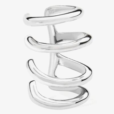 Lucy Quartermaine Silver Waterfall High Ear Cuff WFCU2