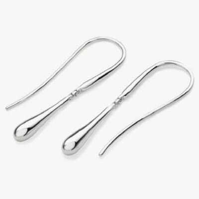 Lucy Quartermaine Silver Single Drop Dropper Earrings DER4