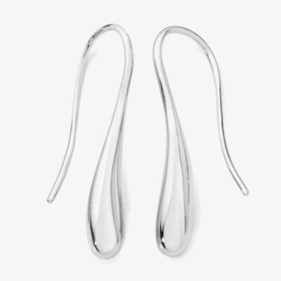 Lucy Quartermaine Drop Silver Twist Dropper Earrings DER37