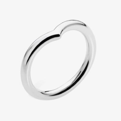 Lucy Quartermaine Silver Raised Splash Fashion Ring DR18S