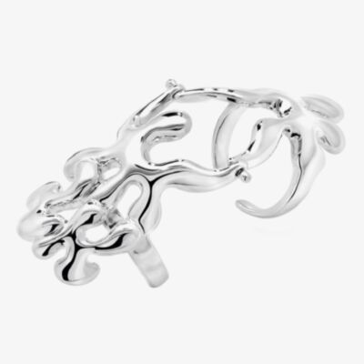 Lucy Quartermaine Silver Splash Armour Ring SR6