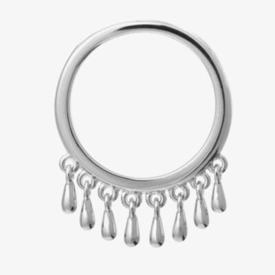 Lucy Quartermaine Silver Multi Drop Waterfall Ring WFR4L
