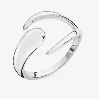 Lucy Quartermaine Silver Open Luna Fashion Ring LR1