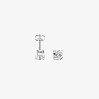 Fred Bennett Mens Silver Crystal Stud Earrings E2657C