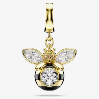 Swarovski Idyllia 18ct Gold Tone Plated Crystal Bee Charm 5743132