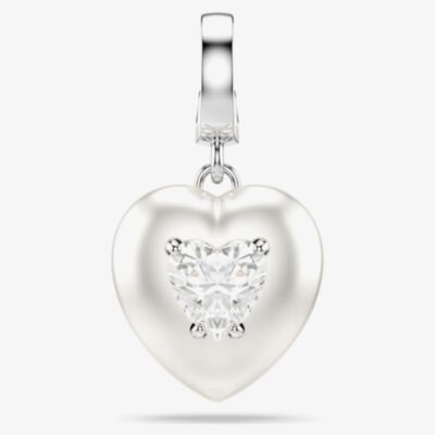 Swarovski Idyllia Zirconia Pearl Heart Charm 5742960
