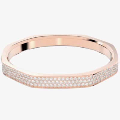 Swarovski Dextera Rose Gold Plated Octagon Bangle 5655626