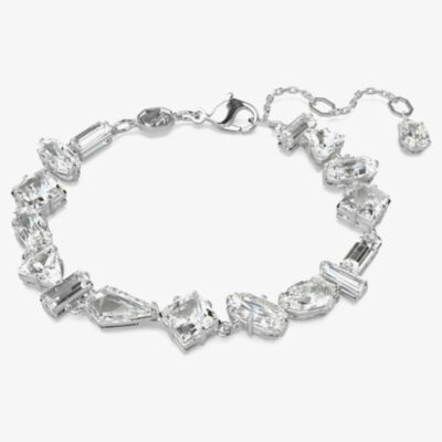 Swarovski Mesmera White Mixed Cuts Rhodium Plated Bracelet 5661529 (M)