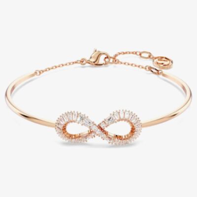 Swarovski Hyperbola Rose Gold Plated Infinity Bangle 5679443