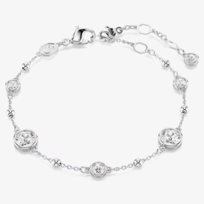 Swarovski Imber Round Cut Rhodium Plated Crystal Bracelet 5696079