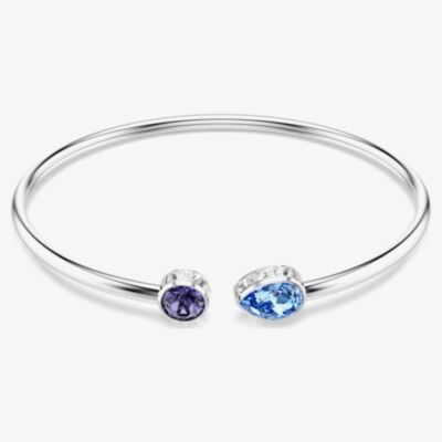 Swarovski Chroma Rhodium Plated Mixed Cut Crystal Bangle 5741780