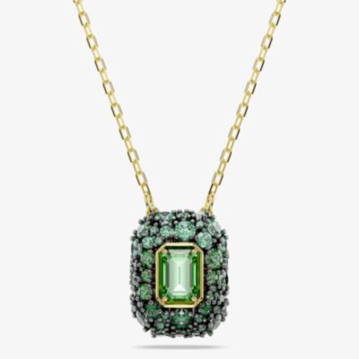 Swarovski Sublima 18ct Yellow Gold Green Pendant 5752884