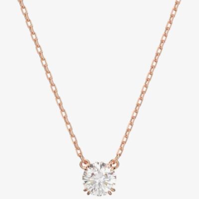 Swarovski Ladies Constella Rose Gold Plated Cubic Zirconia Necklace 5636710