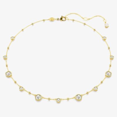 Swarovski Imber Gold Plated Scattered Necklace 5680090