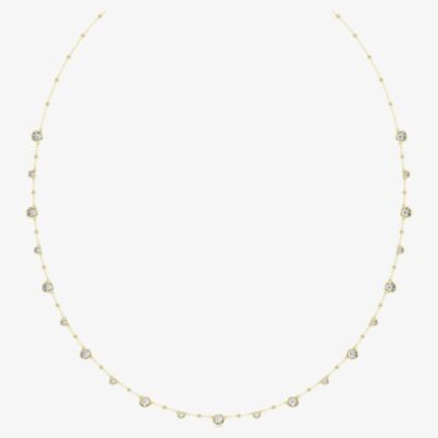 Swarovski Imber Strandage Gold Plated Scattered Necklace 5680091