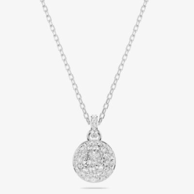 Swarovski Meteora Rhodium Plated Pendant Necklace 5683446