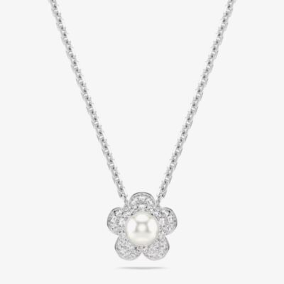 Swarovski Ariana Grande x Swarovski Crystal Pearl Flower Necklace 5755817
