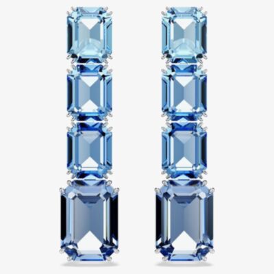 Swarovski Millenia Rhodium Plated Crystal Dropper Earrings 5696516