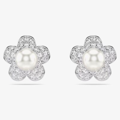Swarovski Ariana Grande x Swarovski Pearl Flower Stud Earrings 5756098
