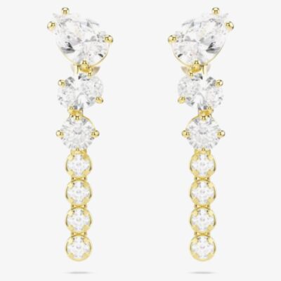 Swarovski Mesmera 18ct Yellow Gold Plated Drop Earrings 5747936