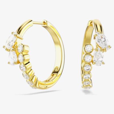 Swarovski Mesmera 18ct Gold Plated Hoop Earrings 5761975