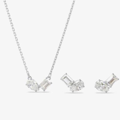 Swarovski Mesmera Mixed Cuts Rhodium Plated Jewellery Set 5665829